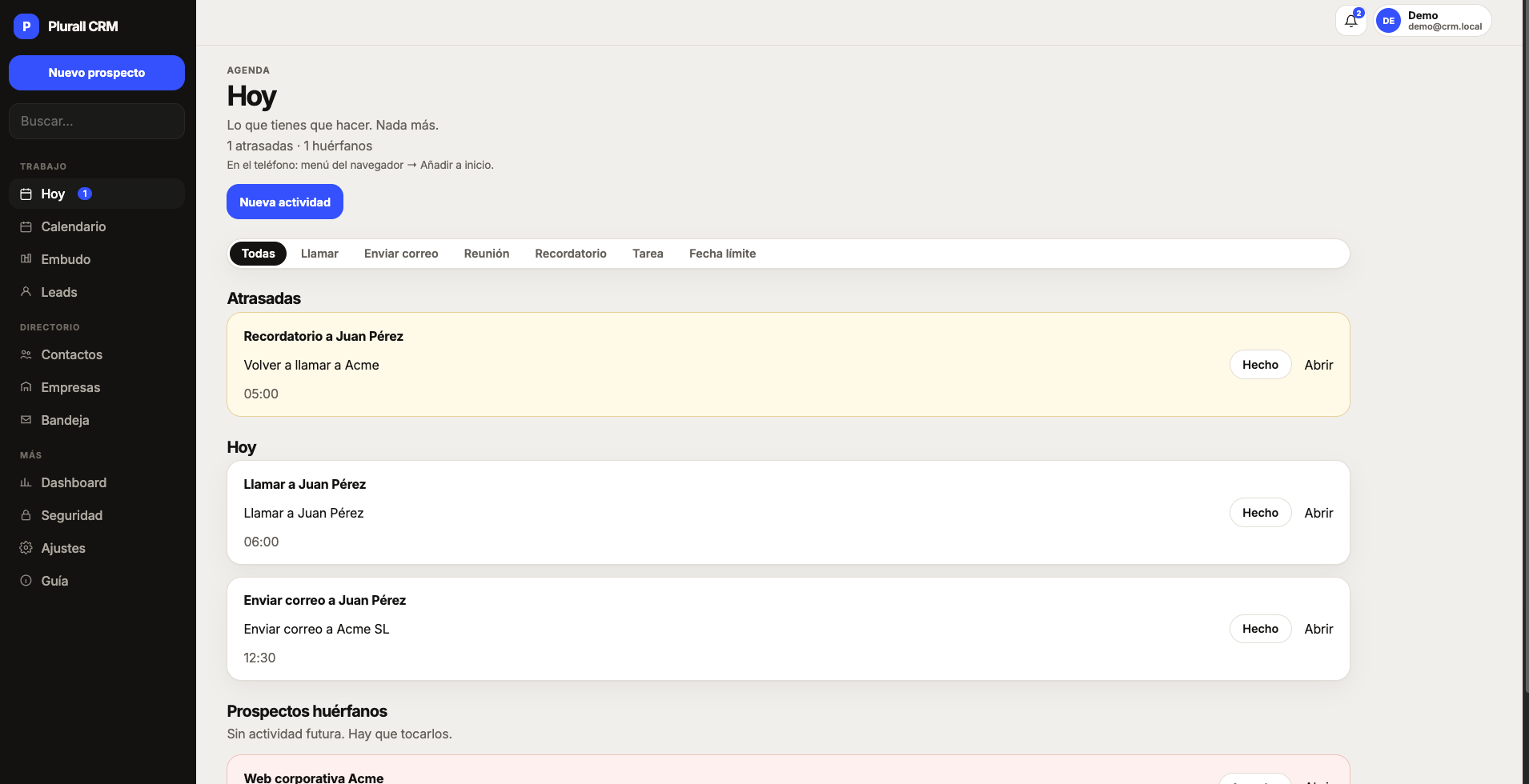 Plurall CRM - CRM comercial